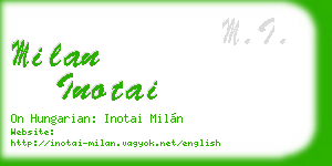 milan inotai business card
